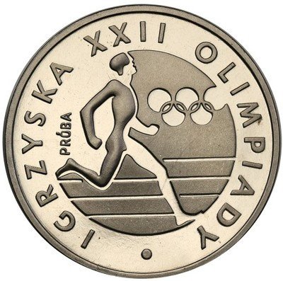 PRÓBA Nikiel 100 złotych 1980 Igrzyska Olimp. st.L