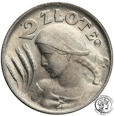 PRÓBA 2 złote 1924 literka H PUNCA x 2 - PIĘKNA