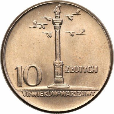 10 złotych 1965 duża Kolumna Zygmunta st.1