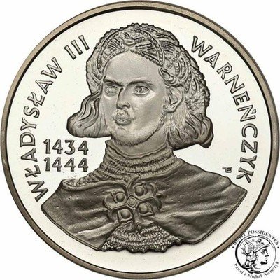 200 000 złotych 1992 Warneńczyk popiersie st.L