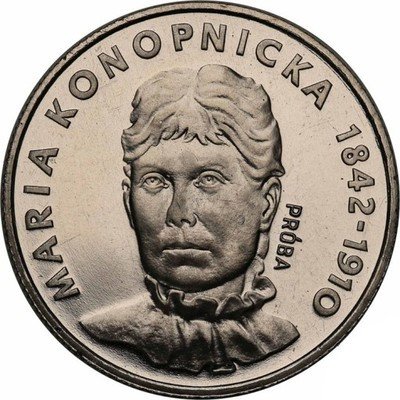 PRÓBA Nikiel 20 złotych 1977 Konopnicka st.L