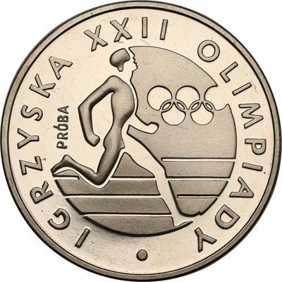 PRÓBA Nikiel 100 złotych 1980 Igrzyska Olimp. st.L
