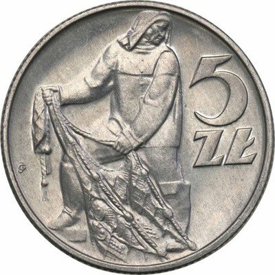 5 złotych 1971 rybak st.1