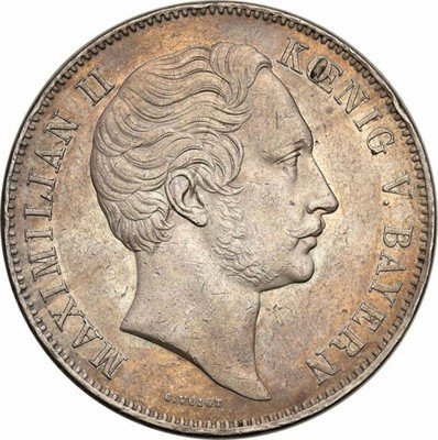 Niemcy Bawaria 2 TALARY 1852 Maximilian II st.2