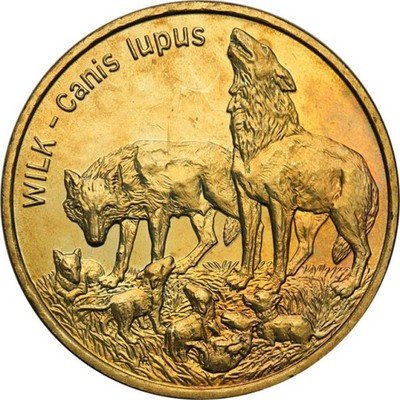 2 złote 1996 wilk st.1
