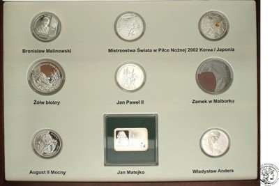 Pełny Zestaw Srebrnych Monet Kolekcjonerskich 2002