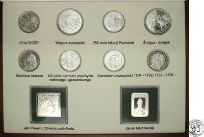 Pełny Zestaw Srebrnych Monet Kolekcjonerskich 2003
