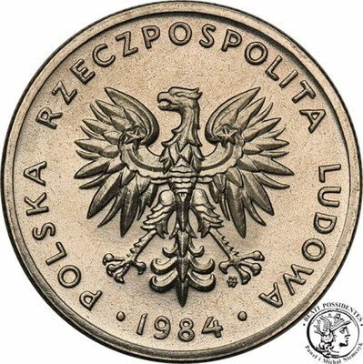 PRÓBA Nikiel 20 złotych 1984 nominał st.L