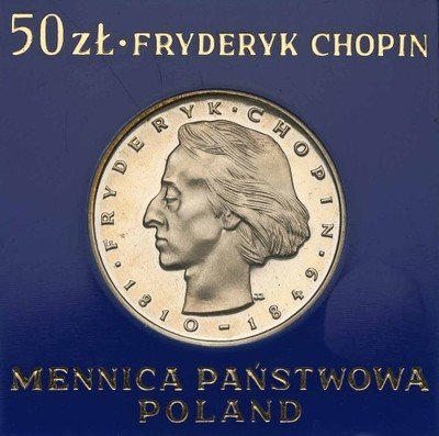 50 złotych 1972 Fryderyk Chopin st.L