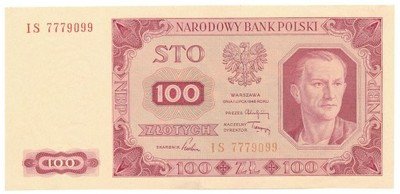 Banknot 100 złotych 1948 IS PIĘKNY