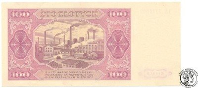Banknot 100 złotych 1948 IS PIĘKNY