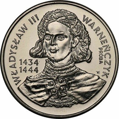 PRÓBA Nikiel 10 000 złotych 1992 Warneńczyk st.1