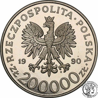 PRÓBA Nikiel 200 000 zł 1990 Rowecki Grot st.L