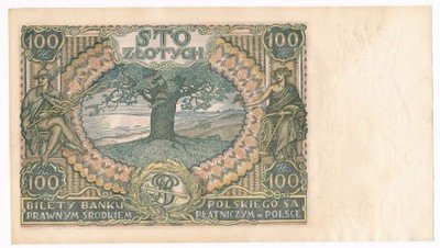 Banknot 100 złotych 1934 CK (UNC-) PIĘKNY