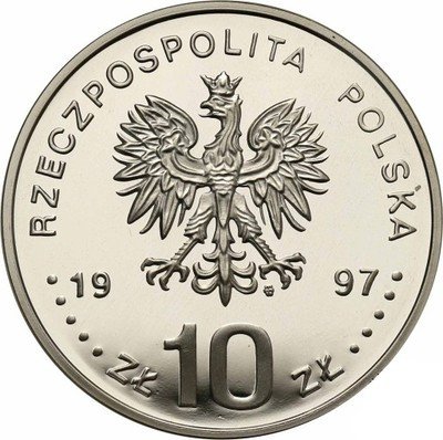 10 złotych 1997 Batory półpostać st. L RZADKIE