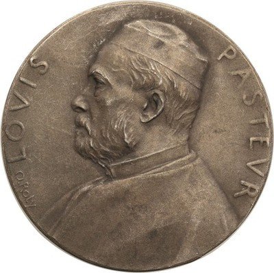 Francja Institut Pasteur medal 1886 SREBRO st.3+