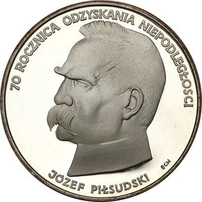 50 000 złotych 1988 Piłsudski lustrzanka st.L