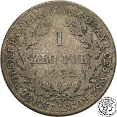 1 złoty 1832 Mikołaj I st.3-