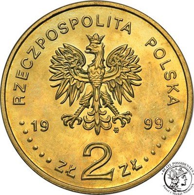 2 złote 1999 Władysław IV Waza st.1