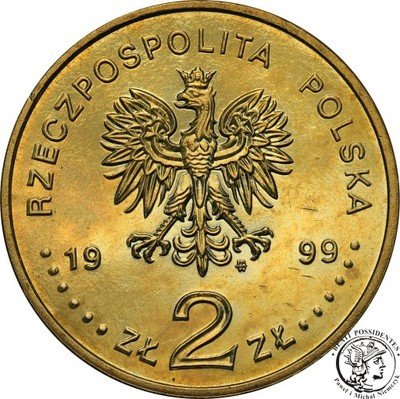 2 złote 1999 Władysław IV Waza st.1