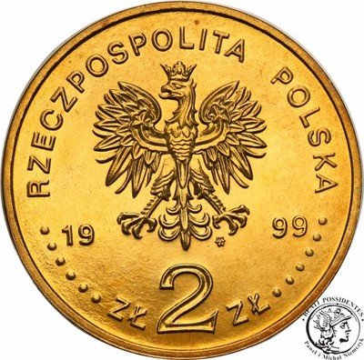 2 złote 1999 Władysław IV Waza st.1