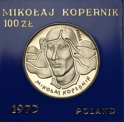 PRÓBA Srebro 100 złotych 1973 Kopernik st. L