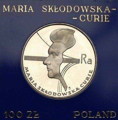 100 złotych 1974 Skłodowska Curie st.L