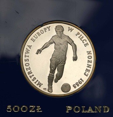 500 zł 1987 Mistrzostwa Europy Piłka Nożna st.L