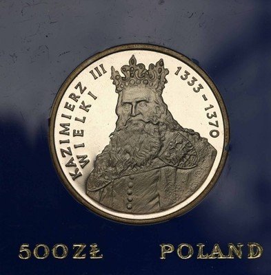 500 złotych 1987 Kazimierz Wielki st.L