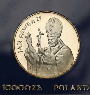 10 000 złotych 1987 Jan Paweł II st. L LUSTRZANKA