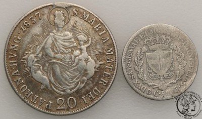 Europa monety srebrne lot 2 szt. st.4