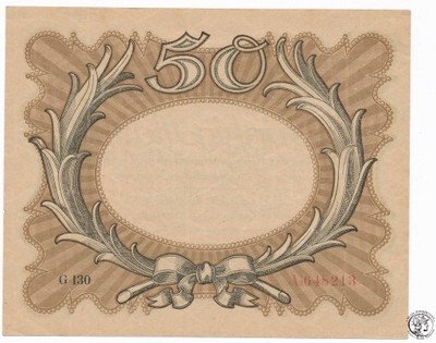 Banknot Niemcy Weimar 50 Mark 1918 st.1-