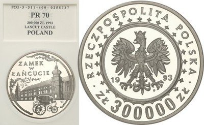 300 000 złotych 1993 Łańcut IDEALNY st.L