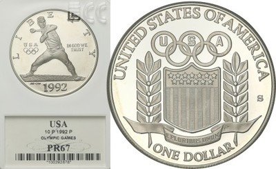 USA 1 dolar 1992 olimpiada st.L