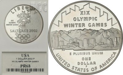 USA 1 dolar 2002 Salt Lake zimowa olimpiada st.L