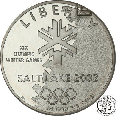 USA 1 dolar 2002 Salt Lake zimowa olimpiada st.L