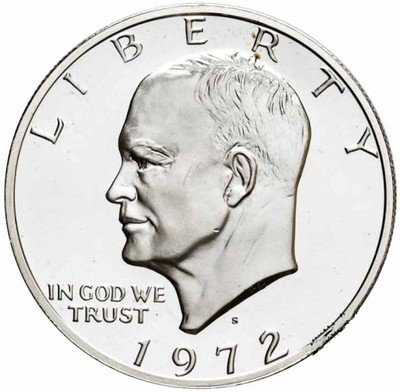 USA 1 dolar 1972 Liberty srebro st. L