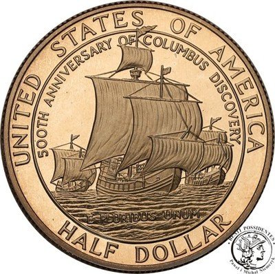 USA 1/2 dolara 1992 Kolumb st.L