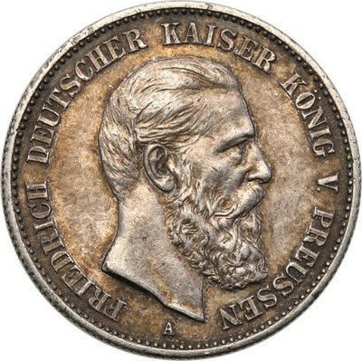 Niemcy Prusy 2 Marki 1888 A Friedrich III st.2-
