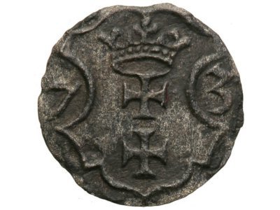 Gdańsk denar 1573 bezkrólewie st.3