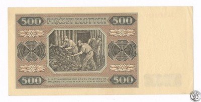 Banknot 500 złotych 1948 AL ŁADNY