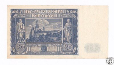 Banknot 20 złotych 1936 BP (UNC-) IDEALNY
