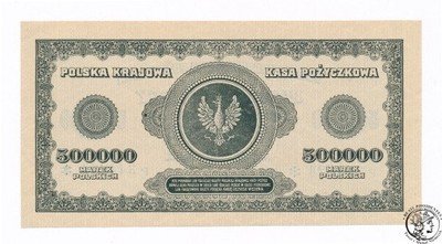 RZADKIE 500.000 marek polskich 1923 P (UNC) PIĘKNE