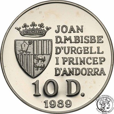 Andorra 10 Diners 1989 st.L