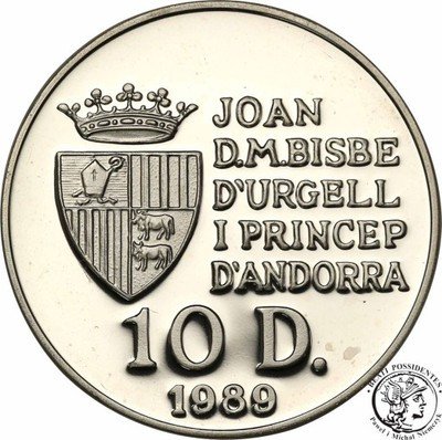 Andorra 10 Diners 1989 st.L