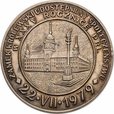 Medal 1979 Zamek Królewski w Warszawie SREBRO st.1