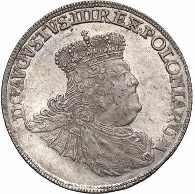 August III Sas ort 1755 Lipsk st.1/1- PIĘKNY