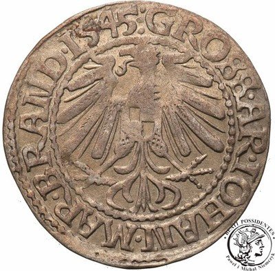Śląsk Jan Kostrzyński grosz 1545 st.2