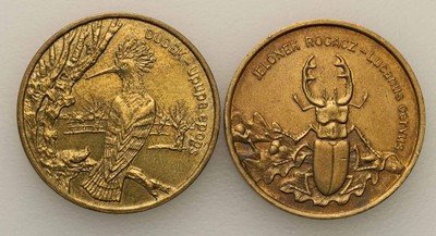2 złote 1997 + 2000 jelonek + dudek 2 szt. st.1-