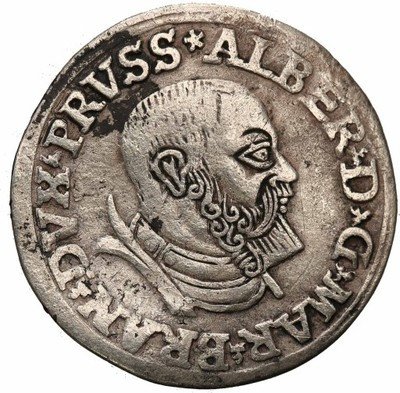 Albrecht Hohenzollern trojak 1535 Kraków st.3
